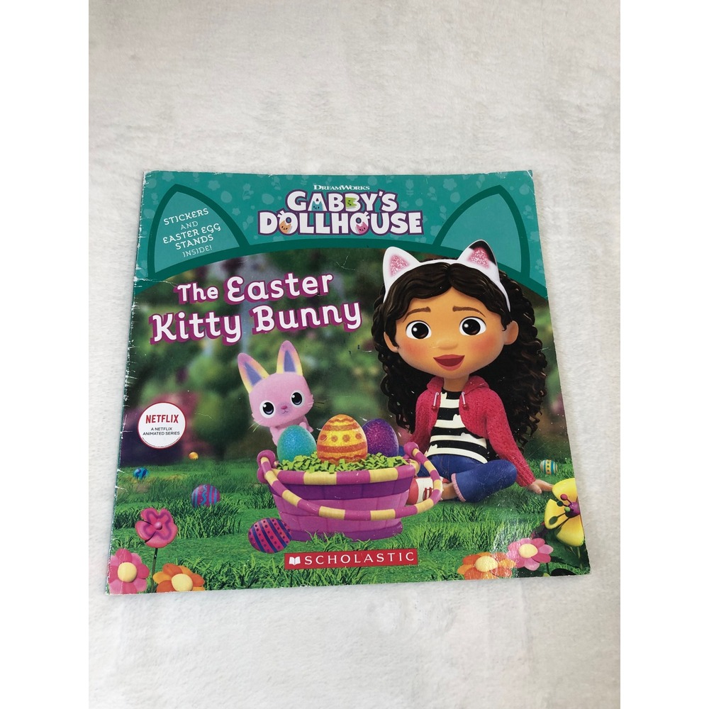Gabbys Dollhouse The Easter Kitty Bunny Book Kids Activity Stickers